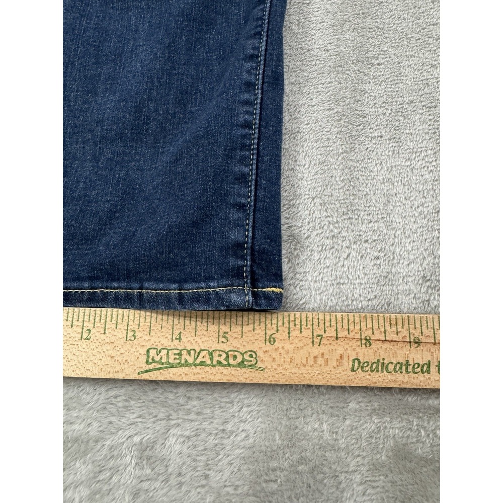 Levis Jeans Womens W30 L30 Skinny Comfort Stretch Whiskered Mid Rise Dark‎ Blue - Picture 13 of 16